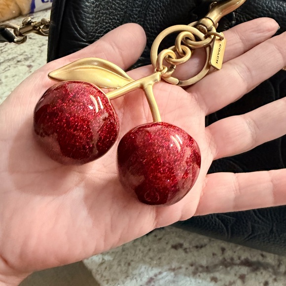 Coach - Red Cherry bag charm with Gold Details - Picture 11 of 13